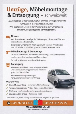 Transport & montage de meubles